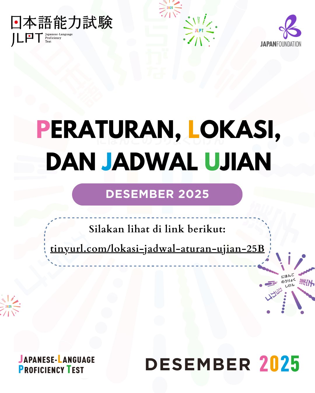 Peraturan dan Jadwal Ujian JLPT Desember 2025