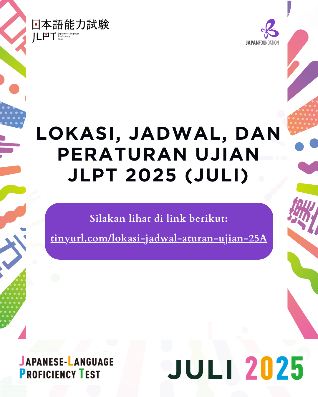 Lokasi, Jadwal, dan Peraturan Ujian JLPT 2025 (JULI)